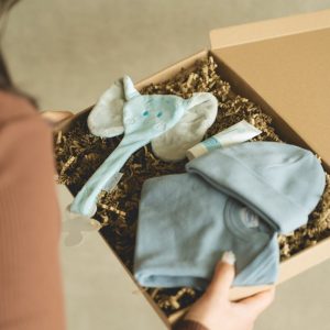 Kraamcadeau voor jongen giftbox speendoekje