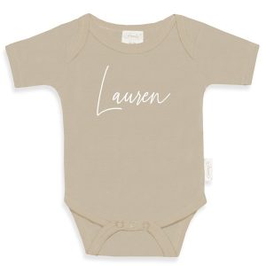 Romper Cream met Naam