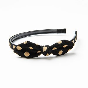 Diadeem zwart met stippen