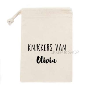 Knikkerzak Knikkers van + naam – Sierlijk