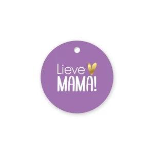 Cadeaulabel – Lieve mama – 5 stuks