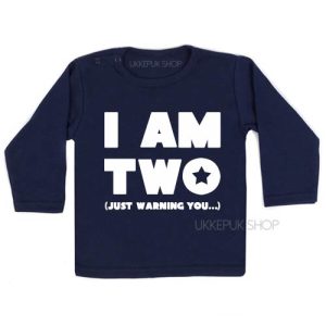 Verjaardagsshirt I am two