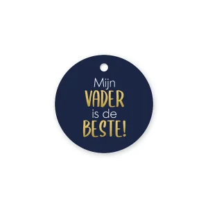 Cadeaulabel – Mijn vader is de beste – 5 stuks